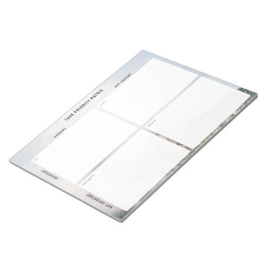 Bloc-note Task Priority and planner Matrix (mountain) (Incliné)