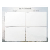 Bloc-note Task Priority and planner Matrix (mountain) (Devant)