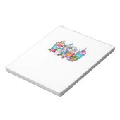 Bloc-note Tasses de lapin de Pâques Café Latte Glacé Crème F (Tourné)