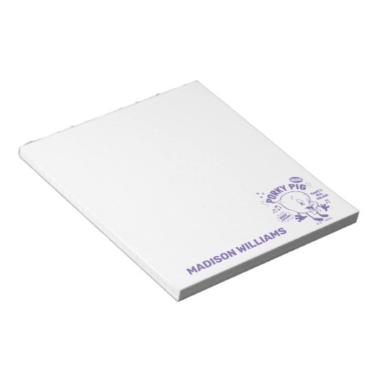 Bloc-note Tasty Retro Porky Pig (Incliné)