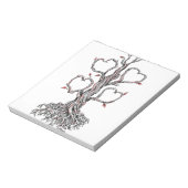 Bloc-note Tatouage tordu du coeur de chêne (Tourné)