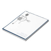 Bloc-note Tatouages Ligne Art | Marque personnalisée gris bl (Tourné)