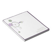 Bloc-note Tatouages Ligne | Marque Bohème Vert Violet (Incliné)