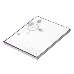 Bloc-note Tatouages Ligne Marque Bohème Vert Violet