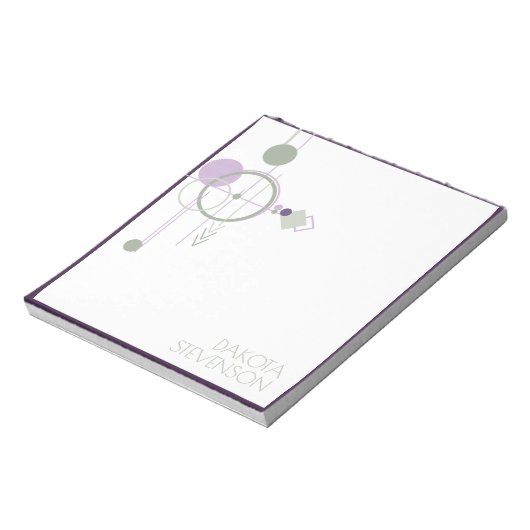 Bloc-note Tatouages Ligne | Marque Bohème Vert Violet (Tourné)