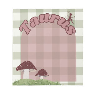 Bloc-note Taurus Cottagecore Whimsical Fairy Design