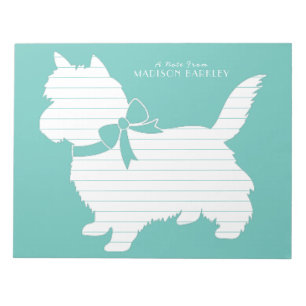 Bloc-note Tchiot de chien Terrier Cairn