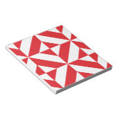 Bloc-note Tchry Red Geometric Deco Cube Pattern (Incliné)