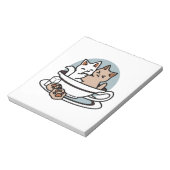 Bloc-note Tea Time Meow Time - Cute Cat and Tea Design (Tourné)