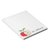 Bloc-note Teacher Apple Ajouter un nom 5.5 x 6 (Incliné)