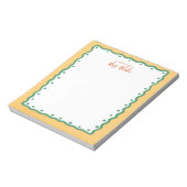 Bloc-note Teacher Appreciation Bold Color Border (Tourné)