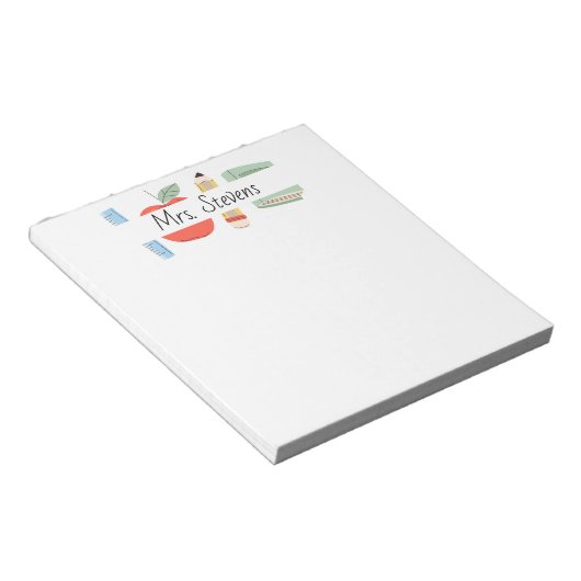 Bloc-note Teacher Appreciation Notebook - Back to School (Incliné)