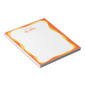 Bloc-note Teacher Appreciation Vibrant Wavy Border (Incliné)