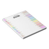 Bloc-note Teacher Classroom Pencil Custom Name (Incliné)