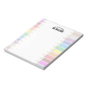 Bloc-note Teacher Classroom Pencil Custom Name (Tourné)