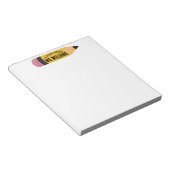 Bloc-note Teacher Classroom Pencil Custom Name (Incliné)