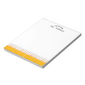 Bloc-note Teacher Classroom Pencil Custom Name (Tourné)
