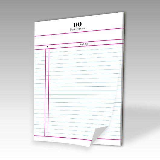 Bloc-note Teacher Monogram Daily To Do List Notepad