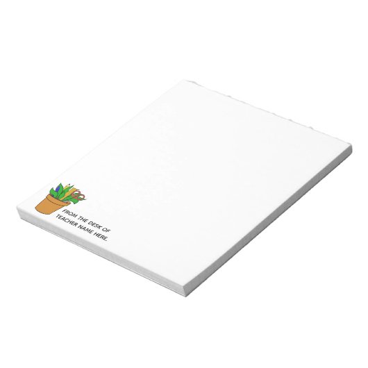 Bloc-note Teacher Notepad with Name Personalization (Tourné)