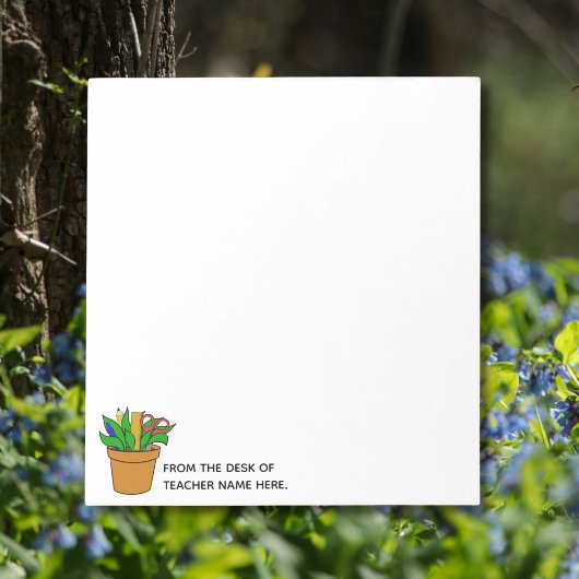 Bloc-note Teacher Notepad with Name Personalization