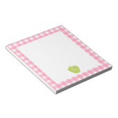 Bloc-note Teacher vert pomme rose En vichy (Incliné)