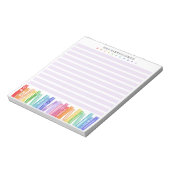 Bloc-note Teacher's Rainbow Colors Books Custom  (Tourné)