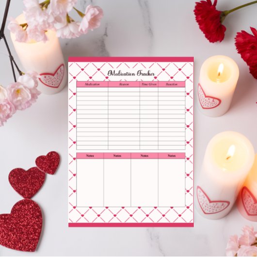 Bloc-note Teacup Cuties_ Suivi de Médicaments