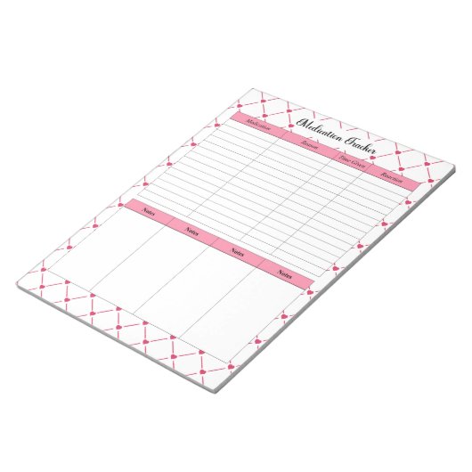 Bloc-note Teacup Cuties_ Suivi des médicaments (Incliné)