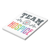 Bloc-note Team Hospice Nurse Social Worker Physician Manager (Tourné)