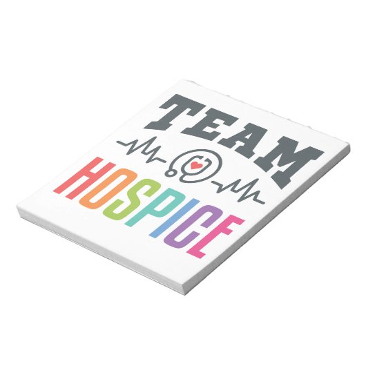 Bloc-note Team Hospice Nurse Social Worker Physician Manager (Tourné)