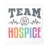 Bloc-note Team Hospice Nurse Social Worker Physician Manager (Devant)