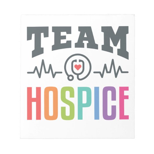 Bloc-note Team Hospice Nurse Social Worker Physician Manager (Devant)