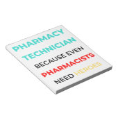 Bloc-note Technicien En Pharmacie Parce Que Même Les Pharmac (Incliné)