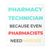 Bloc-note Technicien En Pharmacie Parce Que Même Les Pharmac (Devant)