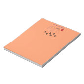 Bloc-note Technicien vétérinaire - Empreintes de pattes sur (Tourné)