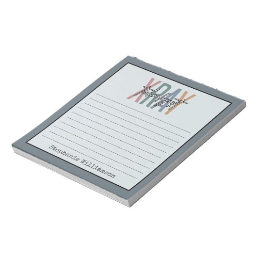 Bloc-note Technologue spécialisé en radiographie Xray Tech (Tourné)