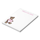 Bloc-note Teddy Bear Valentine's Day mignonne Teddy Bear Cus (Tourné)
