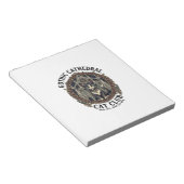 Bloc-note Tee shirt graphique chat cathédrale gothique - Got (Incliné)