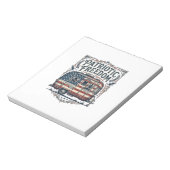 Bloc-note Tee-shirt graphique vectoriel de camping-car patri (Tourné)