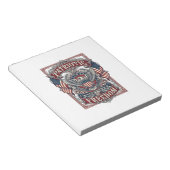 Bloc-note Tee-shirt graphique vectoriel de défilé patriotiqu (Incliné)