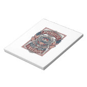 Bloc-note Tee-shirt graphique vectoriel de défilé patriotiqu (Tourné)
