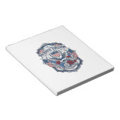 Bloc-note Tee-shirt graphique vectoriel de fleuriste patriot (Incliné)