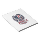 Bloc-note Tee-shirt graphique vectoriel de Noël patriotique (Incliné)