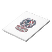 Bloc-note Tee-shirt graphique vectoriel de Noël patriotique (Tourné)