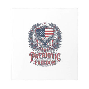 Bloc-note Tee-shirt graphique vectoriel de Noël patriotique