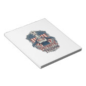 Bloc-note Tee-shirt graphique vectoriel infirmière patriotiq (Incliné)