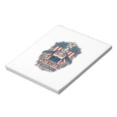 Bloc-note Tee-shirt graphique vectoriel infirmière patriotiq (Tourné)