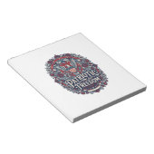 Bloc-note Tee shirt graphique vectoriel jardin printanier pa (Incliné)