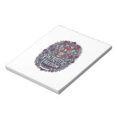 Bloc-note Tee shirt graphique vectoriel jardin printanier pa (Tourné)