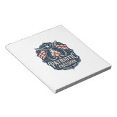 Bloc-note Tee-shirt graphique vectoriel nuit de feu patrioti (Incliné)